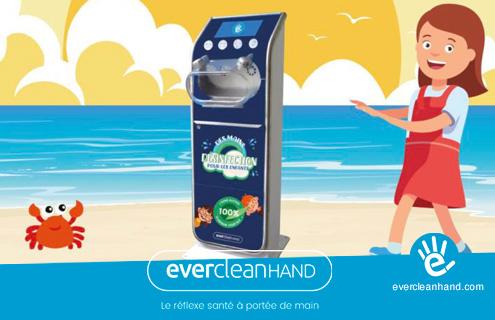 Borne de désinfection des mains pour les enfants EvercleanKIDS