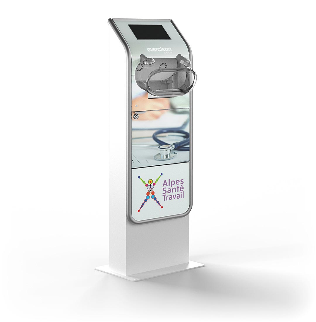 Borne de désinfection Everclean pour lutter efficacement contre la Covid-19 en entreprise, collectivités, commerces...